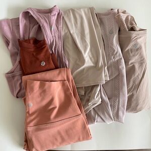 Lululemon lot 6 pieces size 6 Align Swiftly Tank